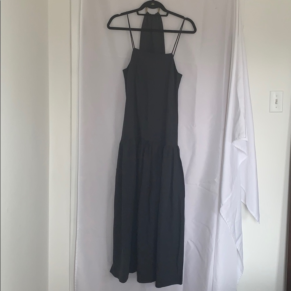 Mara Hoffman Renata Linen Black Dress Size X Small